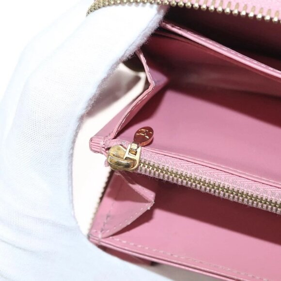 LOUIS VUITTON Vernis Zippy Wallet Long Wallet Poppy Petal M61562 LV Auth am8739 - Picture 9 of 15